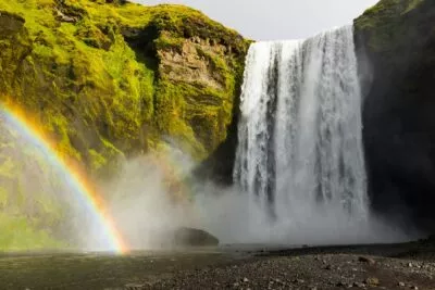 Skógafoss waterval in ijsland