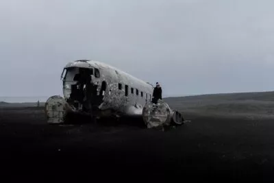 Sólheimasandur: het vliegtuigwrak op zwart zand