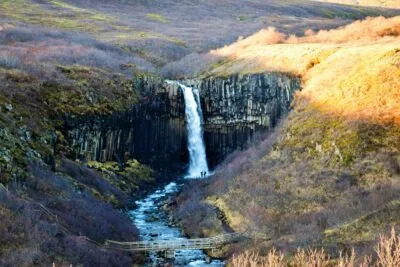 Svartifoss waterval in ijsland