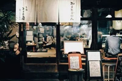 Restaurant in Tokio, Japan.