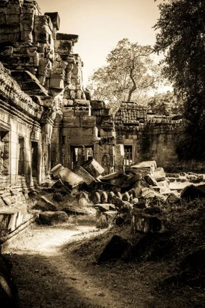 angkor in cambodja, laat de geschiedenis van cambodja zien