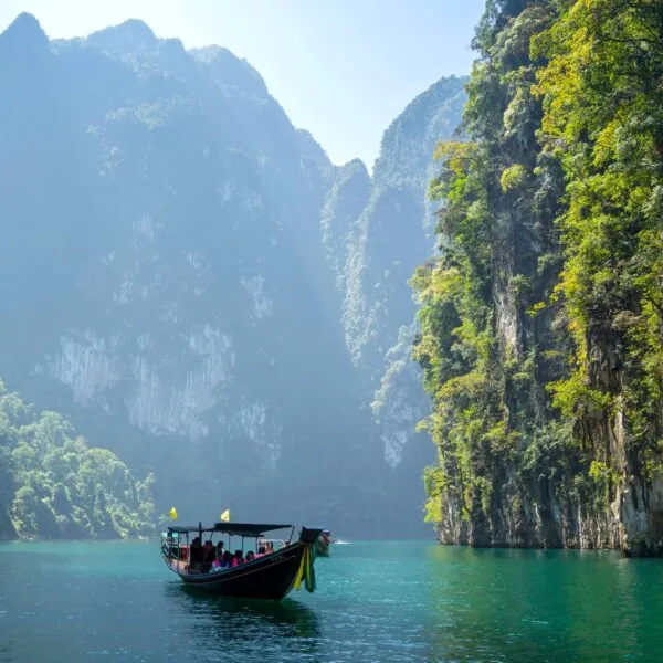 Boot in Khao Sok in Thailand.
