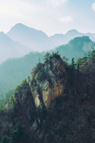 Rots in Seoraksan National Park in Zuid-Korea.