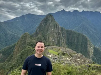 Kas op Machu Picchu in Peru.