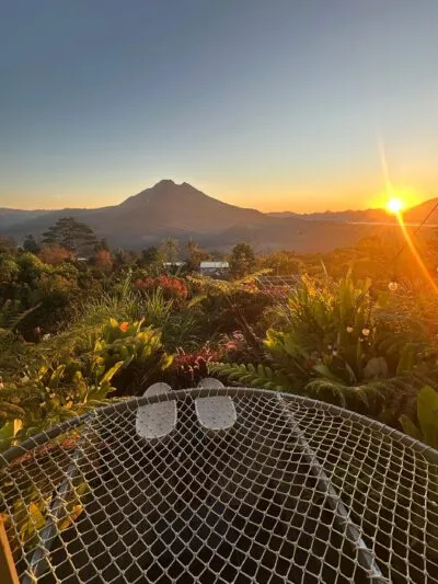 Mount Batur in Indonesië.