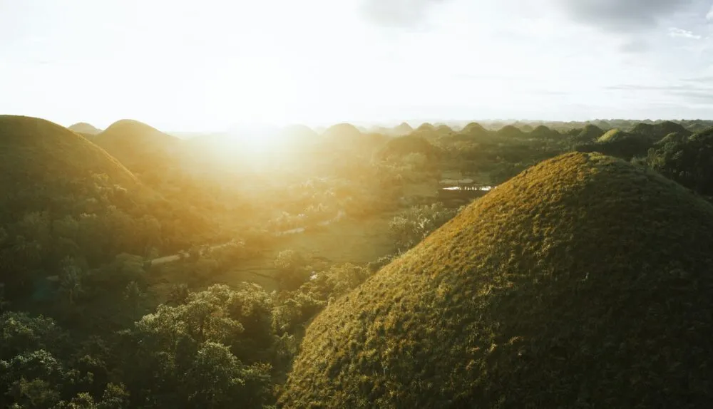 Chocolate Hills op Bohol, Filipijnen