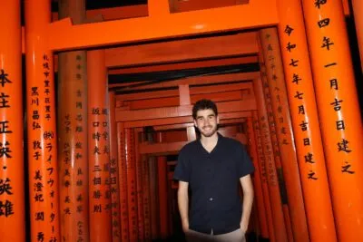Niels in Fushimi Inari in Kyoto, Japan.