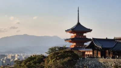 Kiyomizu-dera in Kyoto, Japan.