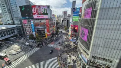 Shibuya Crossing in Tokio, Japan.