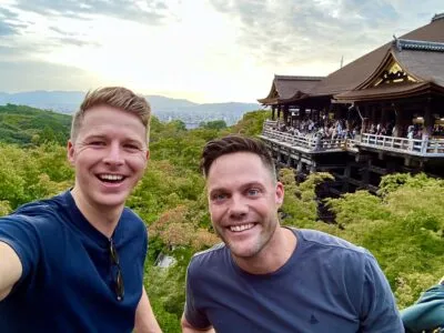 Rob en Gido in Japan