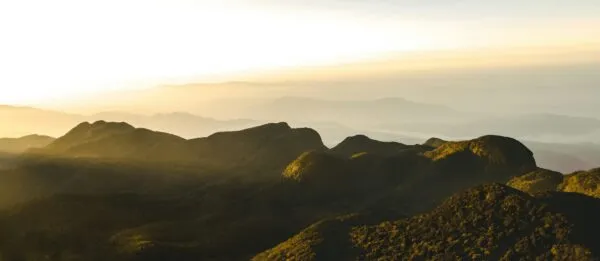 Sri Lanka Adams Peak Gebergte Zonsondergang