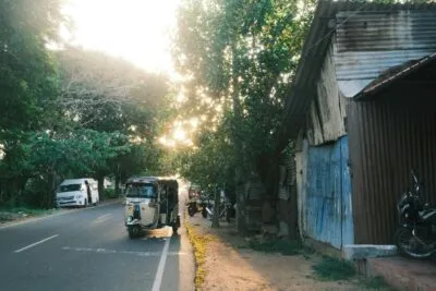 Sri Lanka Jaffna Straat Weg Tuktuk