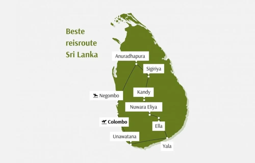 Sri Lanka Beste Reisroute