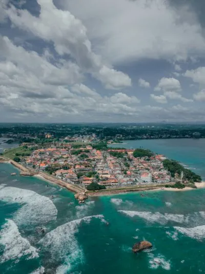 galle fort in sri lanka van boven af